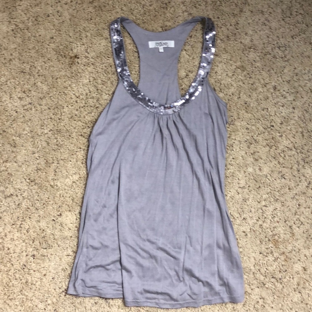 Adorable tramp lavender sequin tank